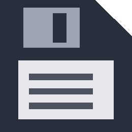 The auto-save icon, briefly in the top-left corner.